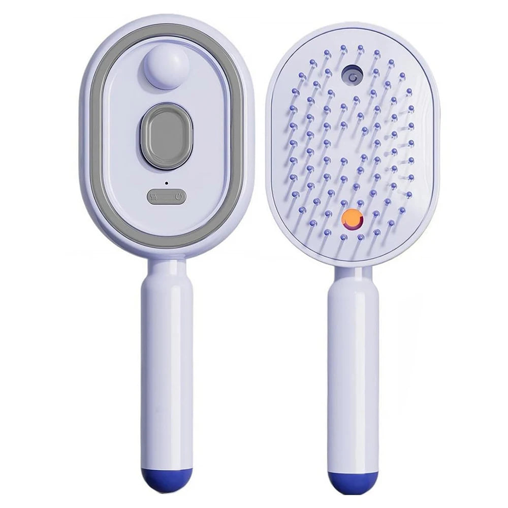 Electric Spray Hair Brush Rechargeable Water Spray Hair Brush Anti-Static Hair Brush Reduce Frizz Electric Steam Massage Comb